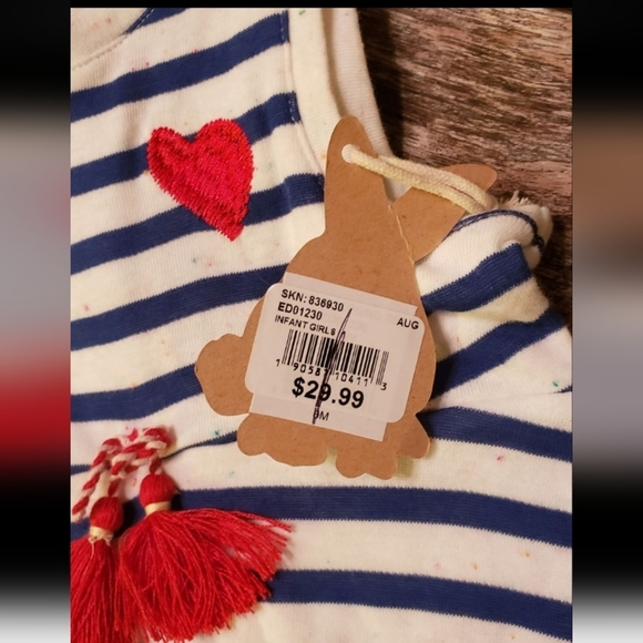 NWT Ellen Degeneres red white and blue baby outfit - Picture 7 of 8